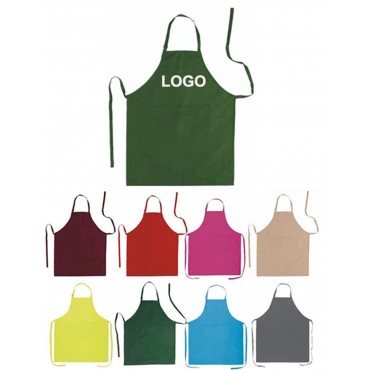 Cotton Kitchen Apron With An Adjustable Neck