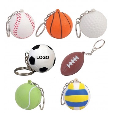 Ball Stress Reliever Key Chain