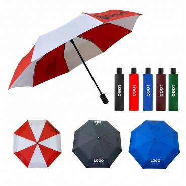 Auto-Open Folding Umbrella With Sleeve