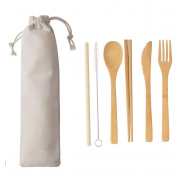  Bamboo Cutlery Set
